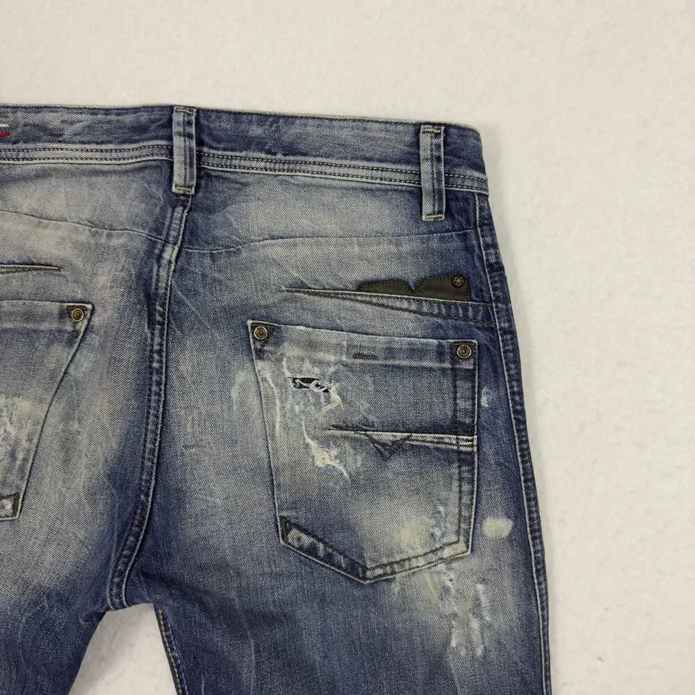 Diesel Jeans Mens Size 31 Blue Eyecons 2013 2 Edition Distressed Italy Denim